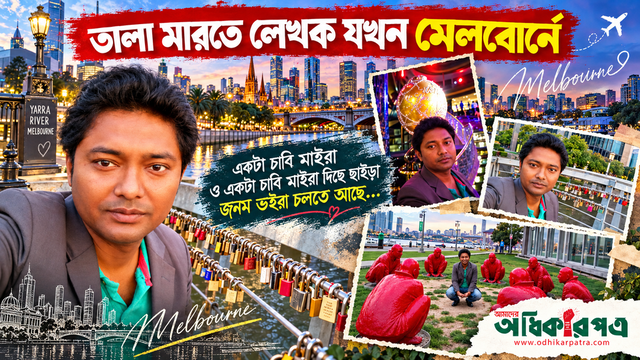 ভালোবাসার তালা মারতে লেখক যখন মেলবোর্নে